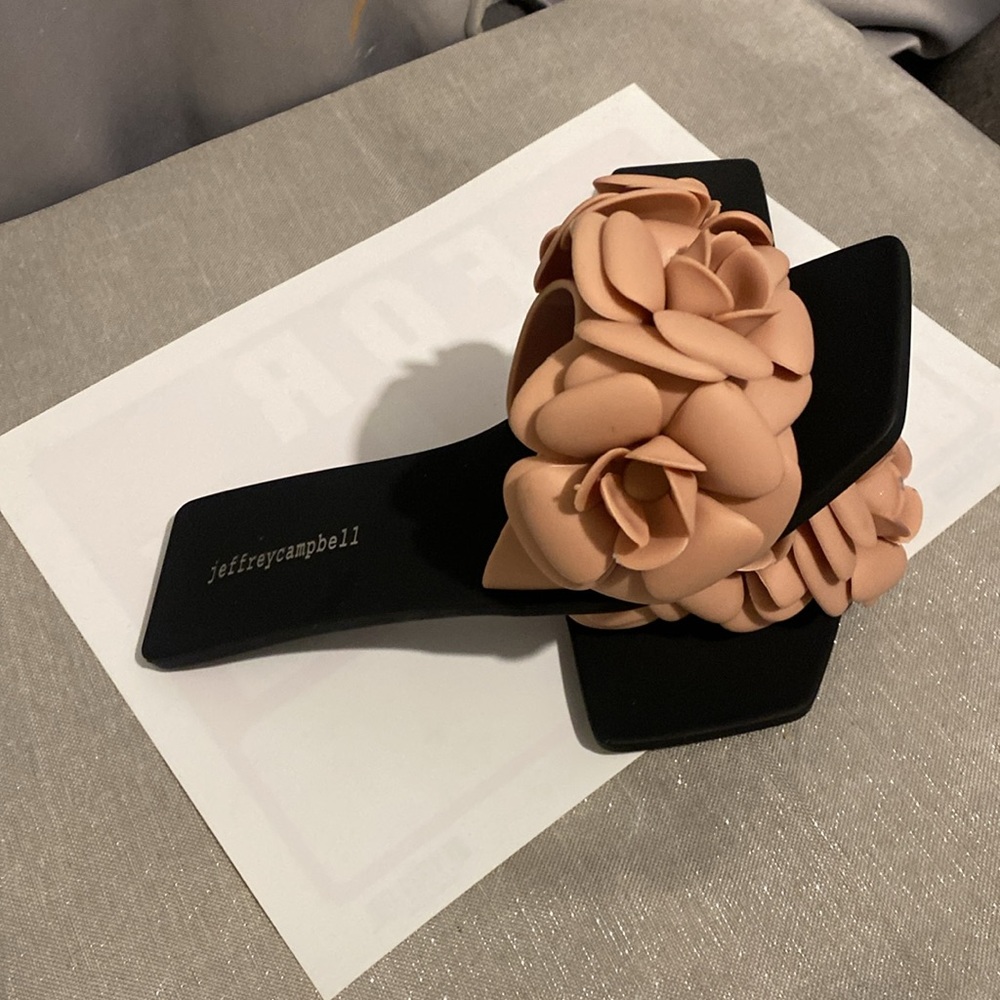 Jeffrey campbell sandals size 6 color pink and black - Picture 2 of 5